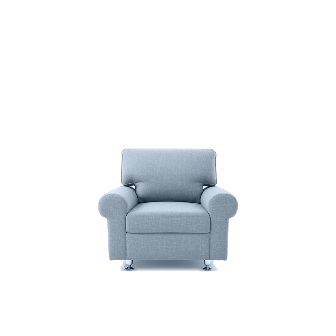 Luxury SL Fabric 1 Seater Sofa_SL0005