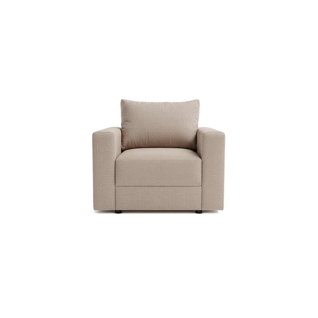 Luxury SL Fabric 1 Seater Sofa_SL0006