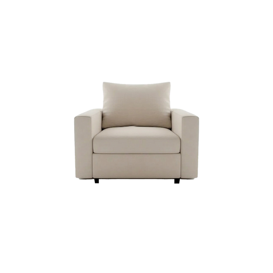 Luxury SL velvet fabric 1 Seater Sofa_SL0012